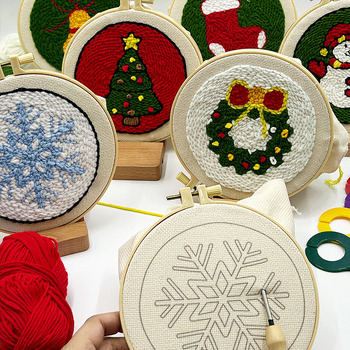 Set za punch needle embroidery – Wei Jian privatna marka, prilagodljivi DIY kućni stil, 500 komada u kutiji, 50 g