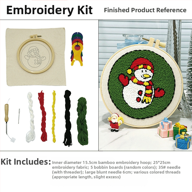 Set za punch needle embroidery – Wei Jian privatna marka, prilagodljivi DIY kućni stil, 500 komada u kutiji, 50 g