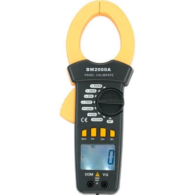 BM2000A φορητός κλιπ-μετρητής AC/DC, ψηφιακή οθόνη, εύρος 400/1000 A, οθόνη 3999 μονάδων
