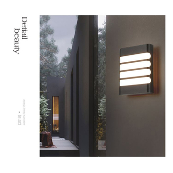 LED vanjska zidna svjetiljka – jednostavan moderni stil za vanjske zidove, dvorište, balkon i stubište; IP65, LED izvor svjetla, 0.95W, 220V, LJ-9125