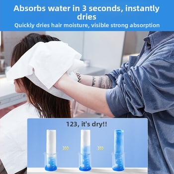 Barber shop egyszer használatos hajtörölköző – vastagított nem szőtt anyagból, 100 g, logó nyomtatás, testreszabás elérhető