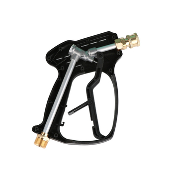 Κεφαλή πιστόλι υψηλής πίεσης για πλύσιμο αυτοκινήτων – σώμα από πλαστικό; σύνδεση από χαλκό; ακροφύσιο από κράμα; λαβή τύπου δαχτύλου; τύπος ψεκασμού: φυσητή/ροή νερού