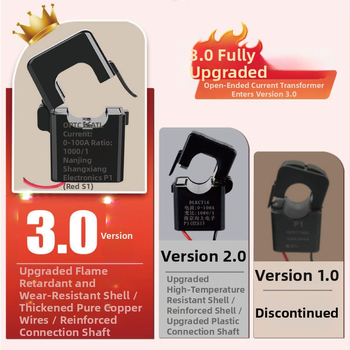 Inteligentný vypínač meracieho modulu — odolný voči plameňom PC panel, mosadzna platňa, 100–240V AC, 80A, životnosť ≥10 000 cyklov