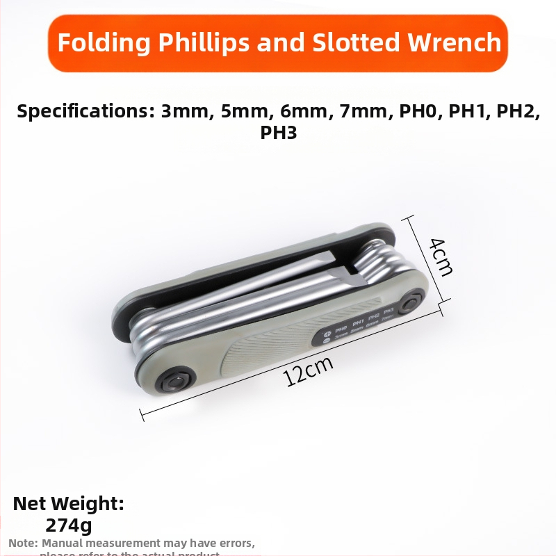 Zložený set imbusových kľúčov s vnútorným šesťuholníkom z chrom-vanádiovej ocele