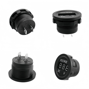 12-24V DC akkumulátor feszültségmérő LED kijelzővel autók és lakókocsi használatra