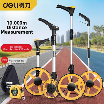 Deli DL330062 Ručné Mechanické Meracie Koleso na Meranie Vzdialeností – Laserový Merací Prístroj pre Inžinierske Meranie (Séria Deli Roller)