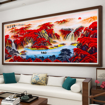 Ландшафтен комплект за кръстат бод, плат 9CT, пластмасова листа, скандинавски стил