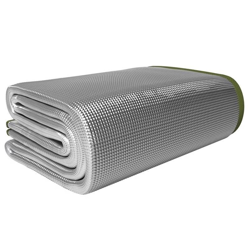 Podloga za kampiranje, aluminijska folija, 3 mm debljine, 200 g, sklopiva, pogodna za 4-8 osoba