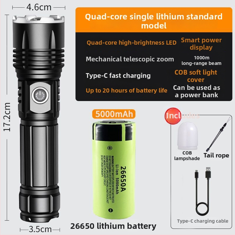 Lanternă cu laser de distanță, marca Unique, ultra-luminoasă, Origine: Alte, Seria: Alte