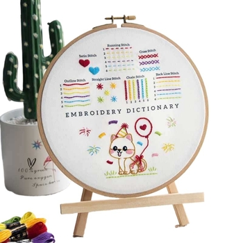 Kit de broderie DIY pentru începători: tehnici de bază și instrumente pentru broderie la cruce, neimportat