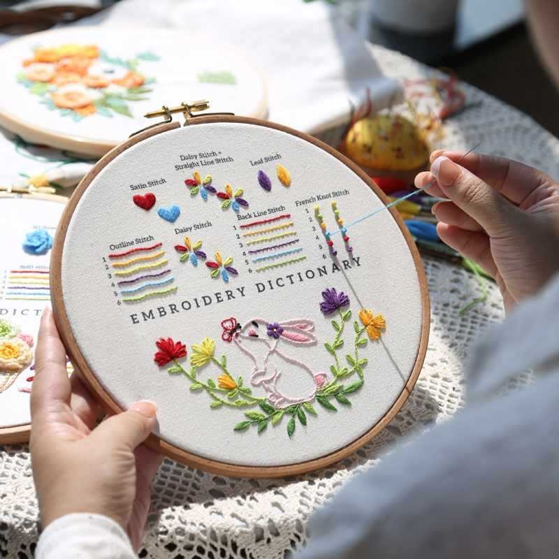 Kit de broderie DIY pentru începători: tehnici de bază și instrumente pentru broderie la cruce, neimportat