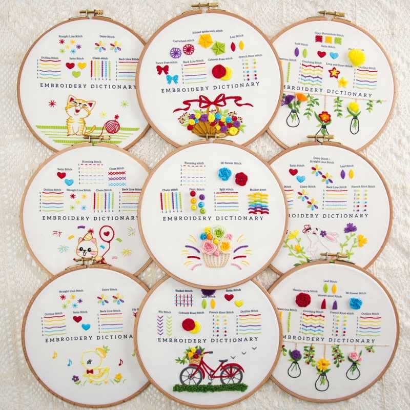 Kit de broderie DIY pentru începători: tehnici de bază și instrumente pentru broderie la cruce, neimportat