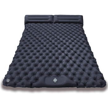 Saltea gonflabilă de camping pentru două persoane, cu pedală, Nylon TPU, LT2311, rezistentă la umezeală
