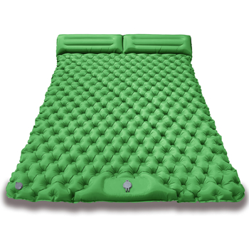 Saltea gonflabilă de camping pentru două persoane, cu pedală, Nylon TPU, LT2311, rezistentă la umezeală