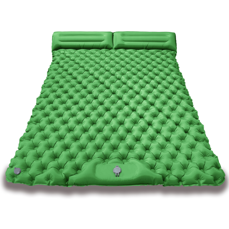 Saltea gonflabilă de camping pentru două persoane, cu pedală, Nylon TPU, LT2311, rezistentă la umezeală