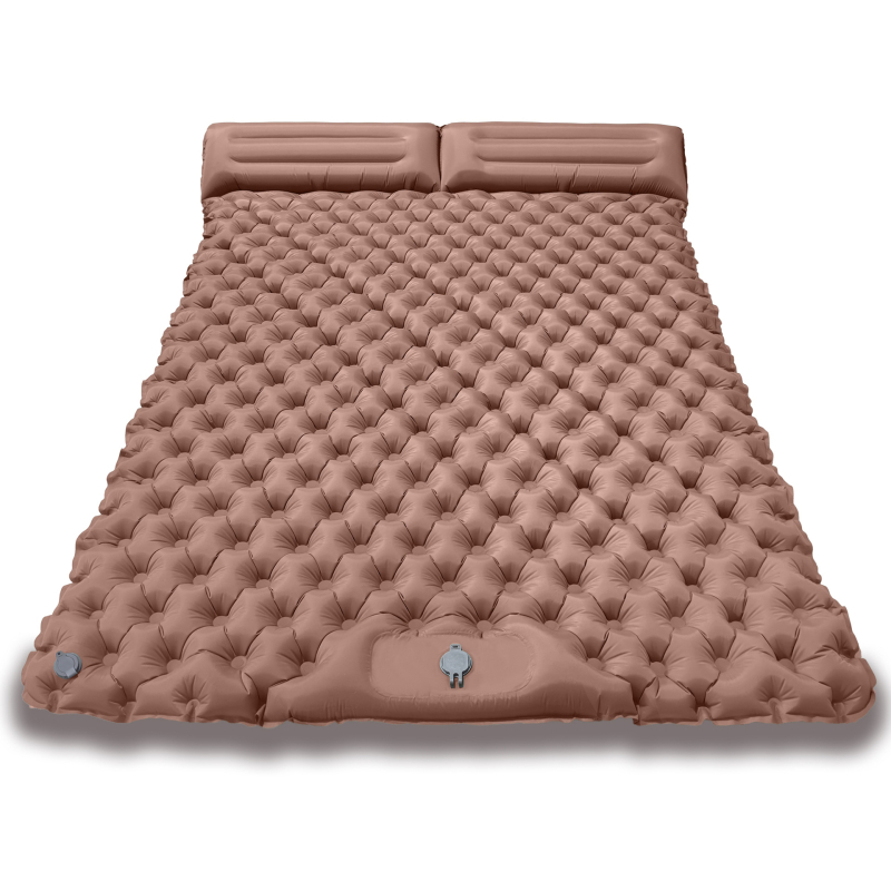 Saltea gonflabilă de camping pentru două persoane, cu pedală, Nylon TPU, LT2311, rezistentă la umezeală