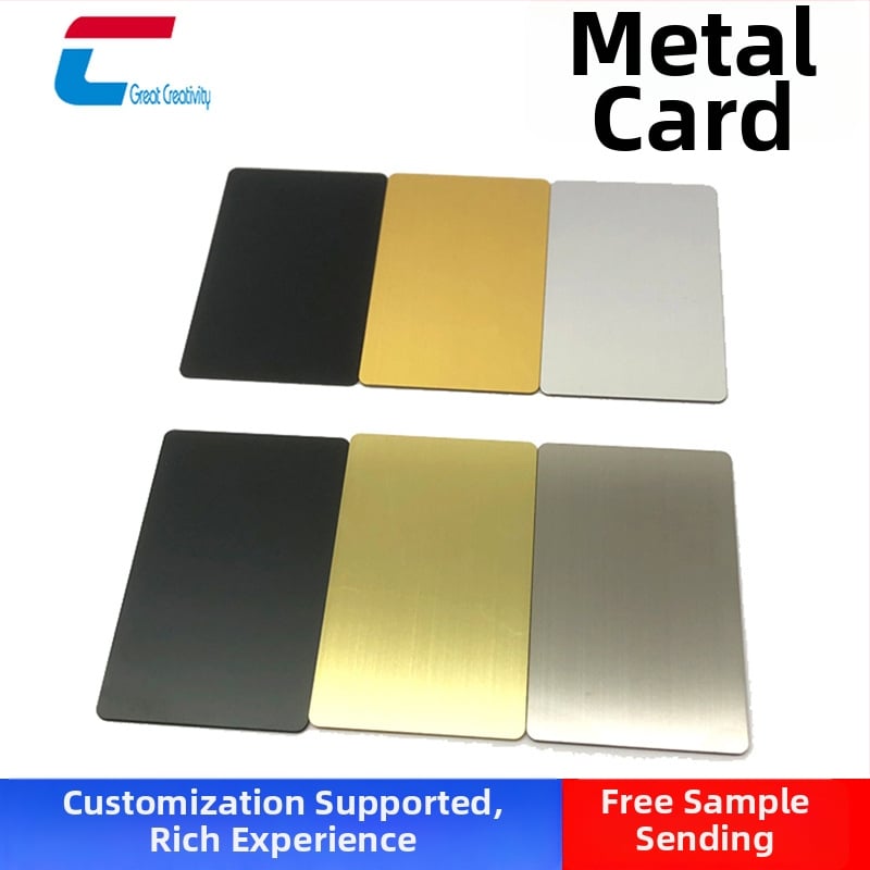 Metallist visiitkaart sisseehitatud NFC-kiibiga, roostevabast terasest, mudel cxjJS, kohandatav töötlemine, töötemperatuur -20 kuni 75 °C