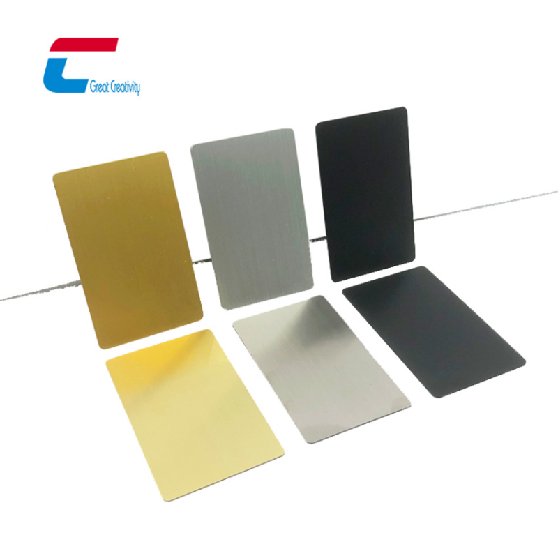 Metallist visiitkaart sisseehitatud NFC-kiibiga, roostevabast terasest, mudel cxjJS, kohandatav töötlemine, töötemperatuur -20 kuni 75 °C