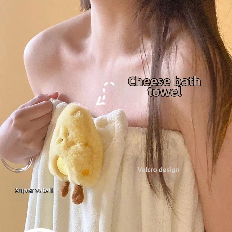 Dámsky letný župan do kúpeľne — absorbujúci, rýchloschnúci korálový fleece, uterák na obtočenie, trojdelný set