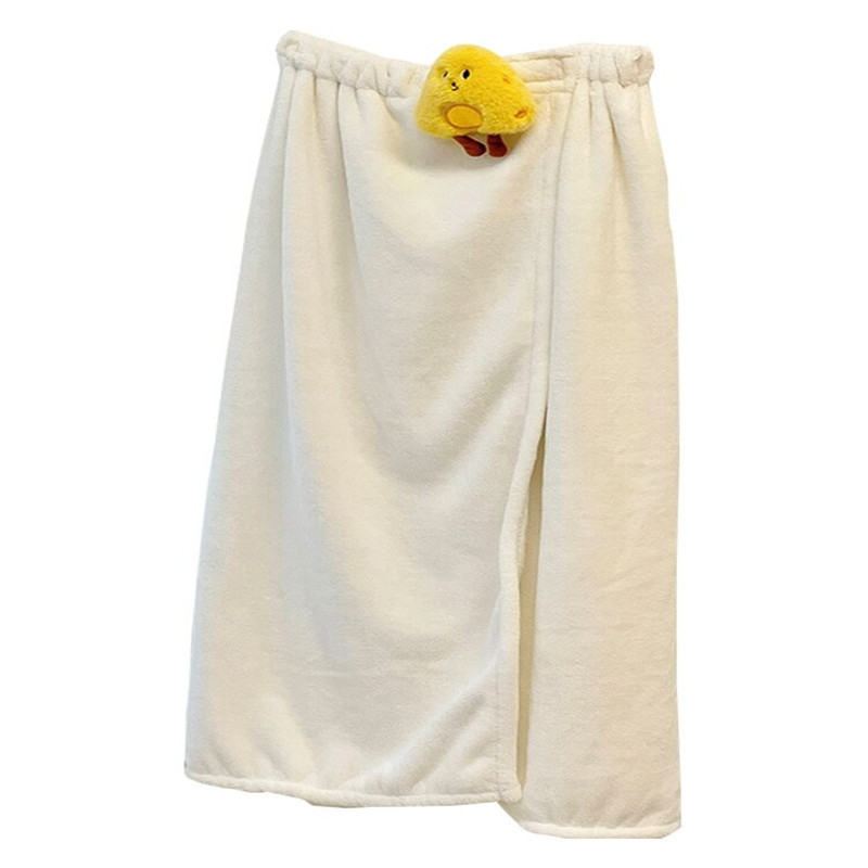 Γυναικεία καλοκαιρινή ρόμπα μπάνιου — απορροφητικό, γρήγορο στέγνωμα από φλίς κοραλλιού, πετσέτα για περιτύλιγμα, σετ τριών τεμαχίων