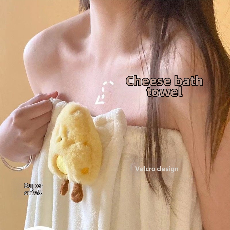 Dámsky letný župan do kúpeľne — absorbujúci, rýchloschnúci korálový fleece, uterák na obtočenie, trojdelný set