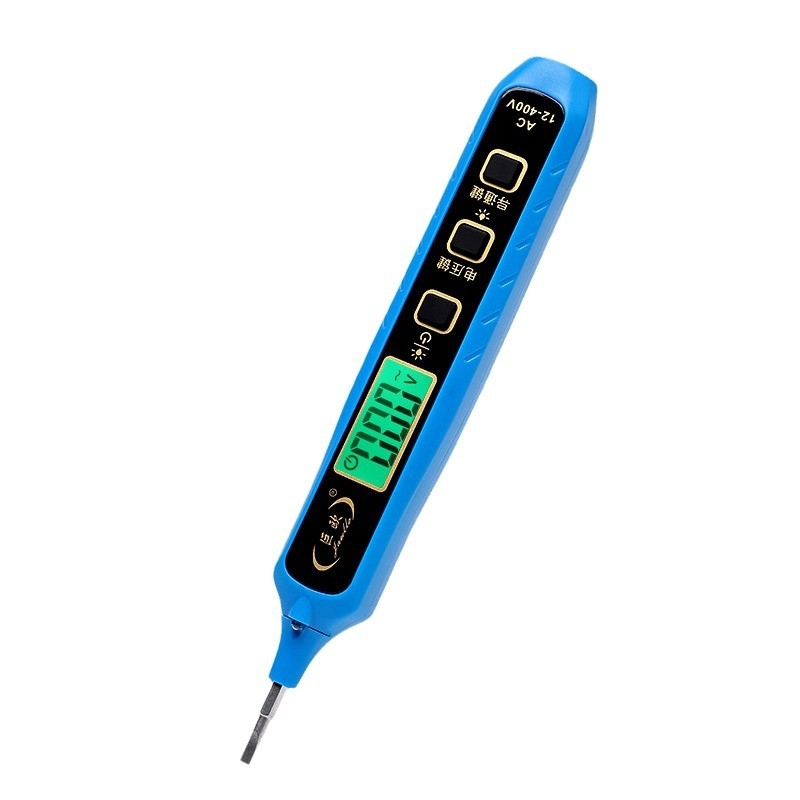 Tester napätia pero s digitálnym displejom, inteligentná indukčná detekcia, viacfunkčné meranie, detekcia prerušenia vodiča, pre elektrikárov