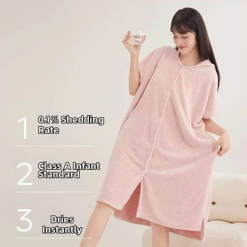 Dámsky župan do kúpeľa, korálový fleece, zmes spandex, 580 g