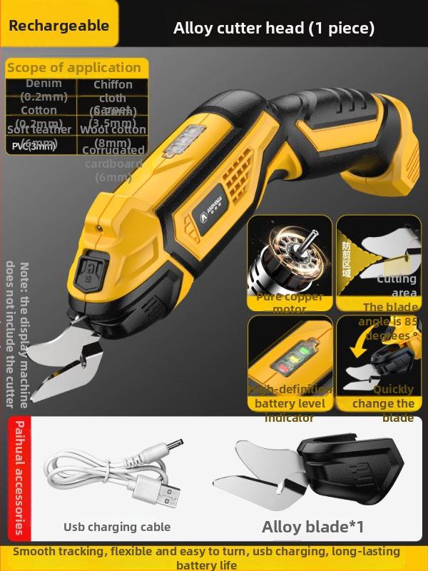 Asja elektrické nožnice na oblečenie – dobíjateľná lítium batéria, 3,6V, ručné použitie