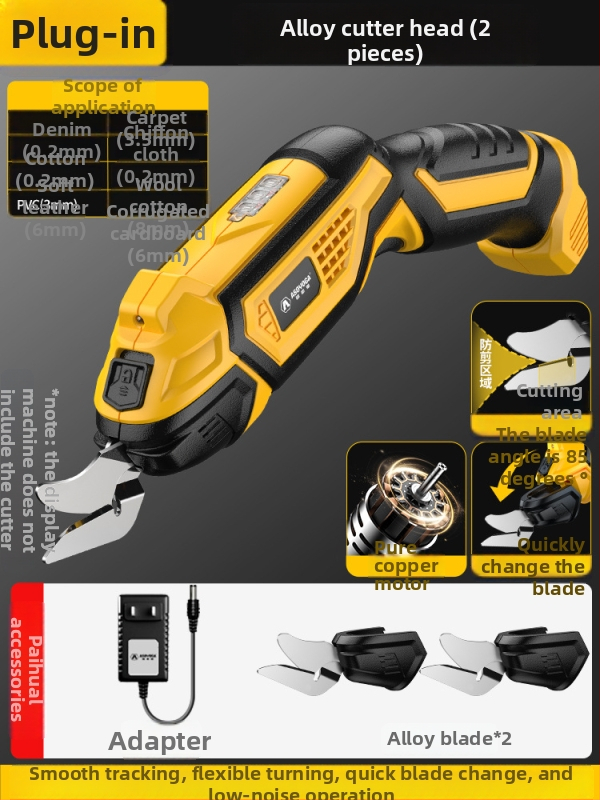 Asja elektrické nožnice na oblečenie – dobíjateľná lítium batéria, 3,6V, ručné použitie