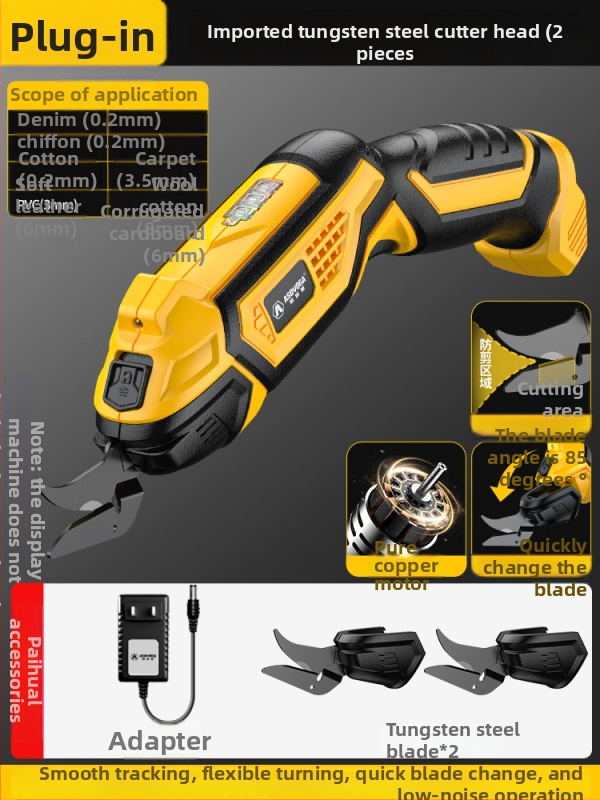 Asja elektrické nožnice na oblečenie – dobíjateľná lítium batéria, 3,6V, ručné použitie