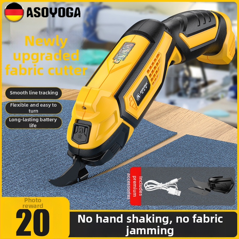 Asja elektrické nožnice na oblečenie – dobíjateľná lítium batéria, 3,6V, ručné použitie