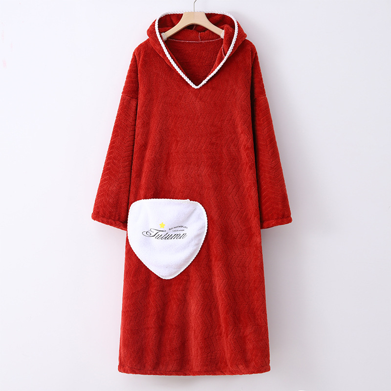 Uniszex téli fürdőköntös, bársonyos poliészter anyag, 90% poliészter, pár számára