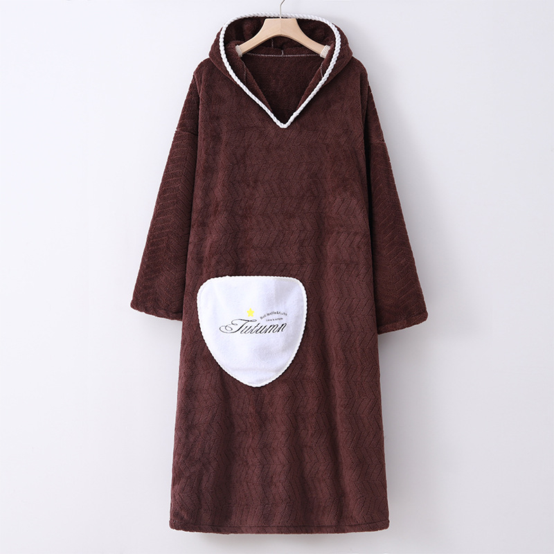 Uniszex téli fürdőköntös, bársonyos poliészter anyag, 90% poliészter, pár számára