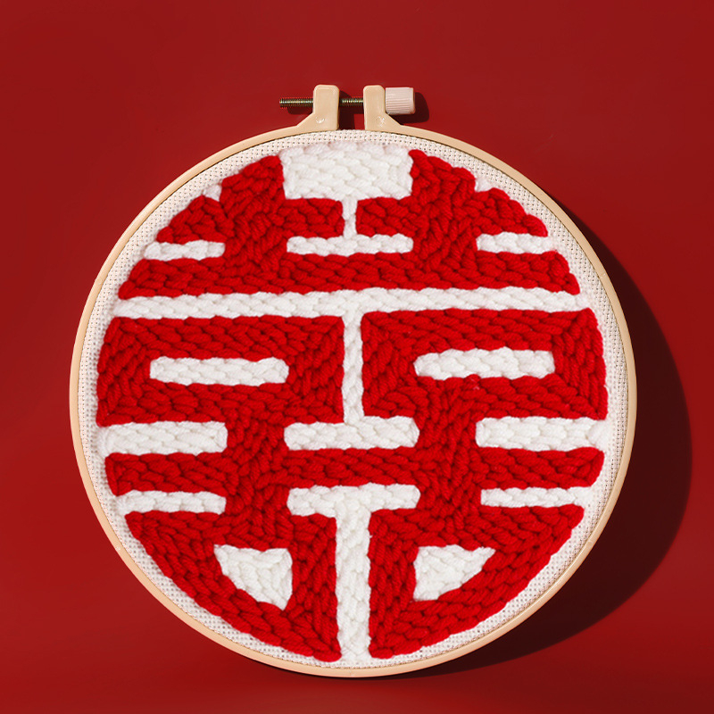 Shiyu poke embroidery kit — kineskog stila, DIY materijal paket, prilagođeno pakiranje, težina 1