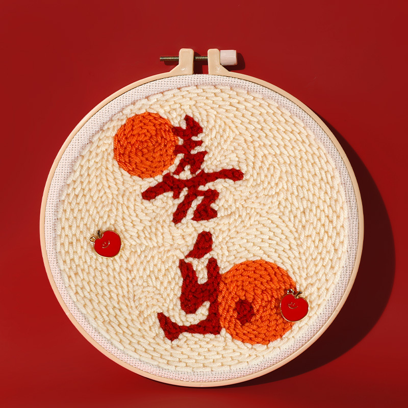 Shiyu poke embroidery kit — kineskog stila, DIY materijal paket, prilagođeno pakiranje, težina 1