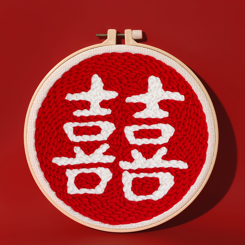 Shiyu poke embroidery kit — kineskog stila, DIY materijal paket, prilagođeno pakiranje, težina 1