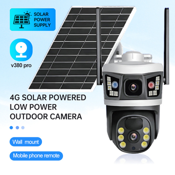 4G solarna kamera za nadzor s dvosmjernim interkomom, praćenje ljudi, noćni vid, minimalna osvjetljenost 0.01 lx, radna temperatura -10 do 60°C