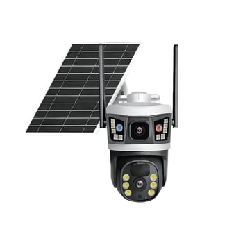 4G solarna kamera za nadzor s dvosmjernim interkomom, praćenje ljudi, noćni vid, minimalna osvjetljenost 0.01 lx, radna temperatura -10 do 60°C
