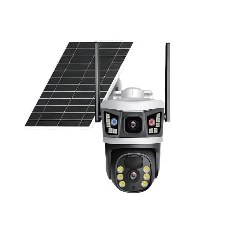 4G solarna kamera za nadzor s dvosmjernim interkomom, praćenje ljudi, noćni vid, minimalna osvjetljenost 0.01 lx, radna temperatura -10 do 60°C