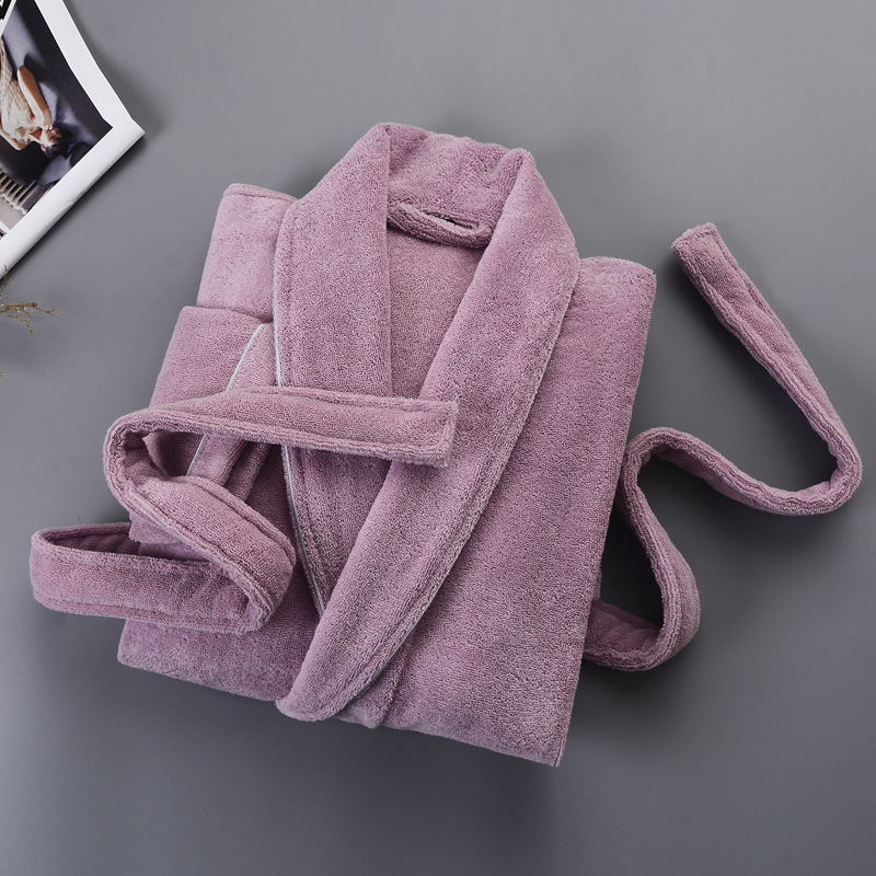 Fürdőköpeny 98% pamutból, téli vastag anyagú, uniszex pároknak, nedvszívó