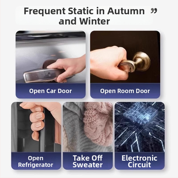 Πλαστικός αντιστατικός εκφορτιστής με κλειδοθήκη — Friendly, πολυλειτουργικός με στυλό εκφόρτισης