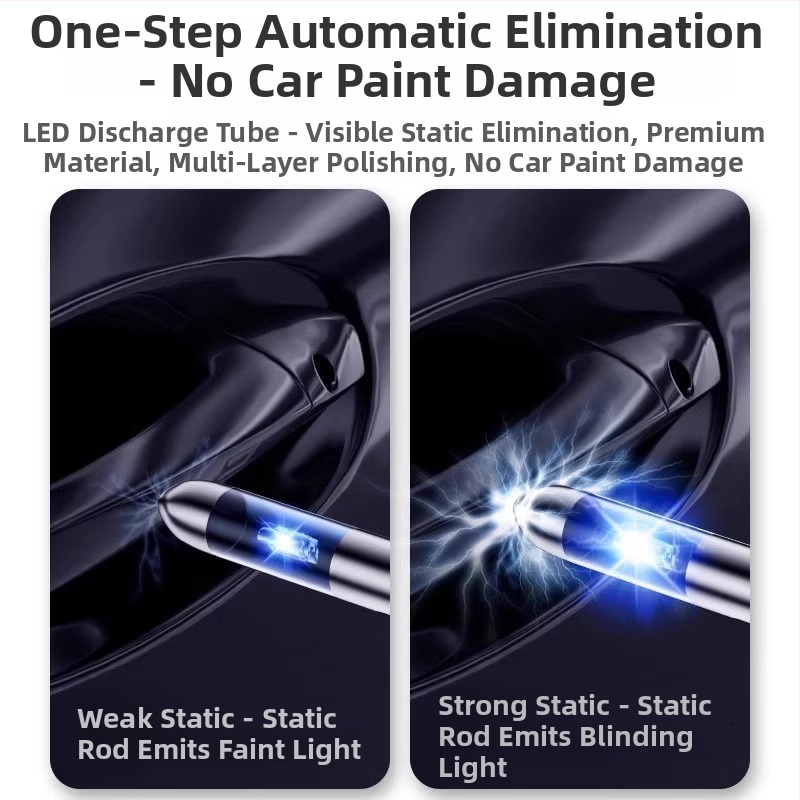 Plastový antistatický discharger na kľúčenke – značka Friendly, viacfunkčný nástroj na statické vybíjanie