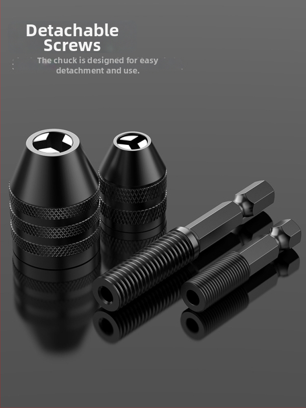 Šesťuholníková rukoväť, upínka s tromi čeľusťami, rýchla predĺženie upínky pre konverziu vrtáka, 36V, nerezová oceľ