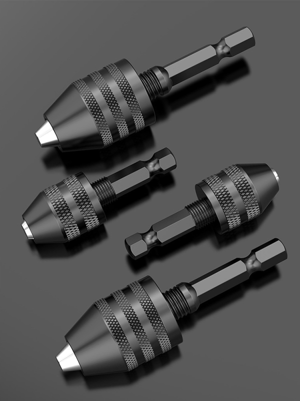 Mâner hexagonal, mandrină cu trei falce, extensie rapidă pentru conversie a burghiului, 36V, oțel inoxidabil