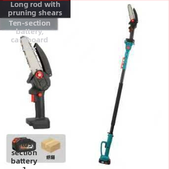 Kajis Elektrické nožnice na konáre – teleskopické s dlhým dosahom, nabíjateľná Li‑ion batéria, 21V, pre konáre; rozsah napätia: AC jednofázový a DC do 50V