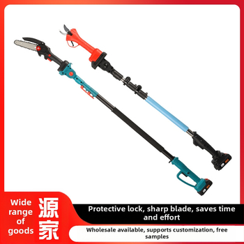 Kajis Elektrické nožnice na konáre – teleskopické s dlhým dosahom, nabíjateľná Li‑ion batéria, 21V, pre konáre; rozsah napätia: AC jednofázový a DC do 50V