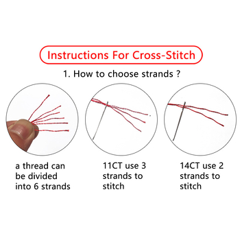 Комплект за кръстосана бродерия за пейзаж върху 11-каунтово платно (Материал: Друг)