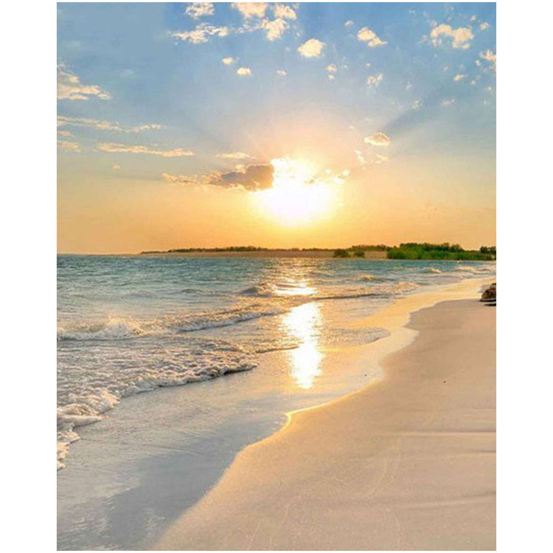 Комплект за кръстосана бродерия за пейзаж върху 11-каунтово платно (Материал: Друг)