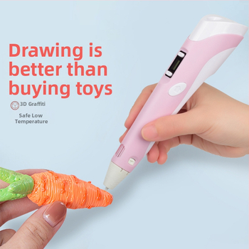 Pix 3D cu filament PCL - set DIY creativ de pictură, pix electric multifuncțional pentru copii 7–14 ani