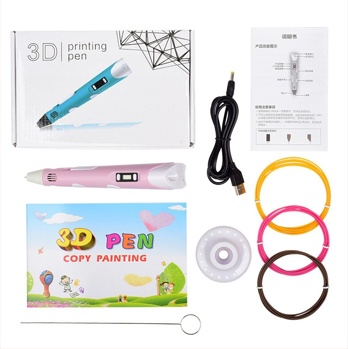 Pix 3D cu filament PCL - set DIY creativ de pictură, pix electric multifuncțional pentru copii 7–14 ani